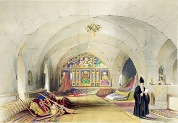 Zimmer in einem armenischen Kloster in Jerusalem